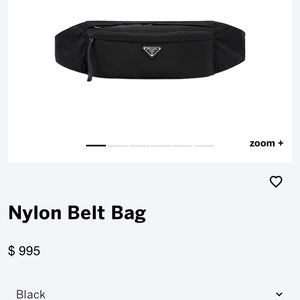 Prada nylon belt bag